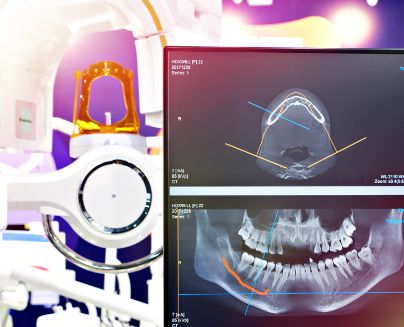 Patient learning about implants from her Midlothian dental implant dentist 