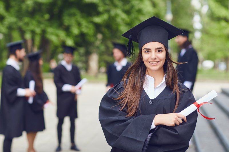 graduating student smiling 